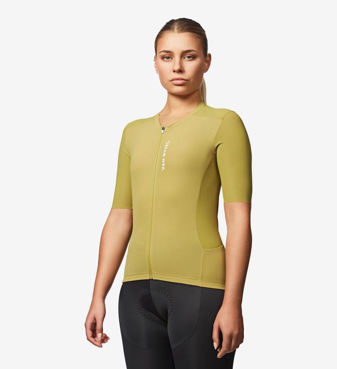 Image du produit Van rysel Maillot de vélo route manches courtes été unisexe - racer 2 khaki (XL)