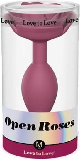 Actual product image Love to Love Anal plug open Rose Red