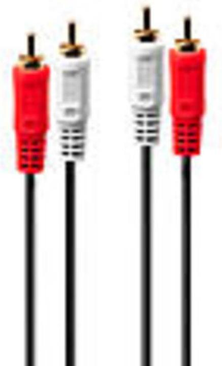 Image du produit Lindy Câble audio stéréo 2x RCA mâle vers 2x RCA mâle, 10m, doré (10 m, Câbles Cinch)