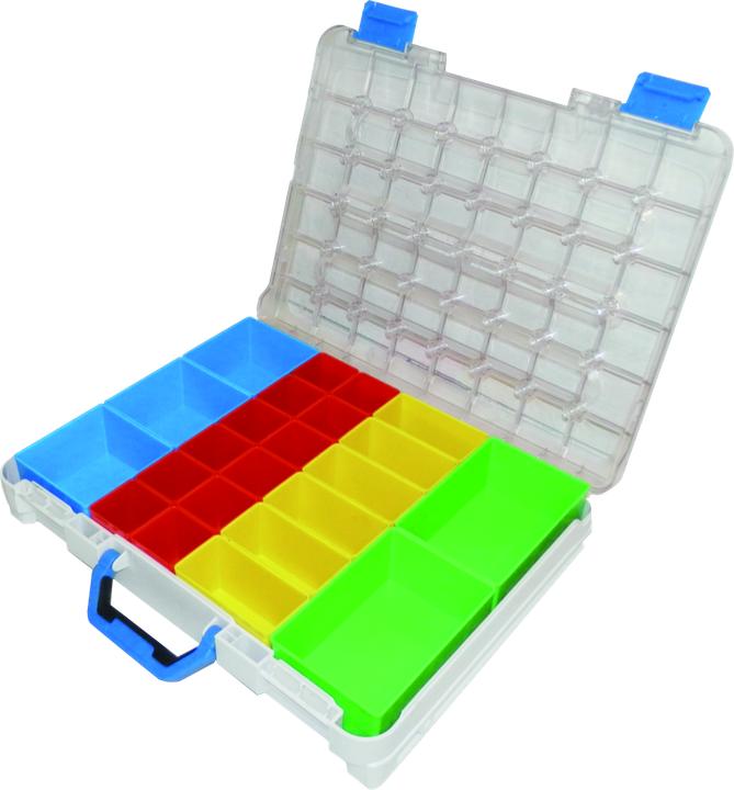 Werkstarck Sortimentskoffer mit 23 Boxen