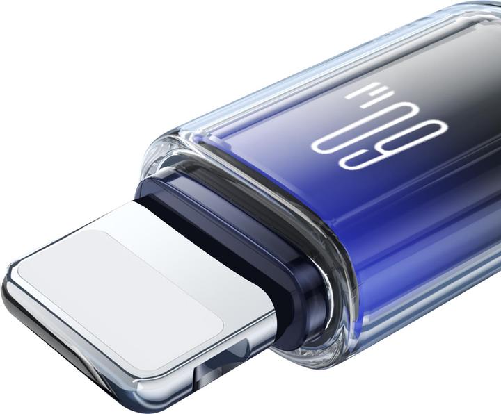 Produktbild Joyroom S-A42 Crystal Clear Series Fast Charging Data Cable Type-C to Type-C 60W 1.2m Black (1.20 m, 60 W)