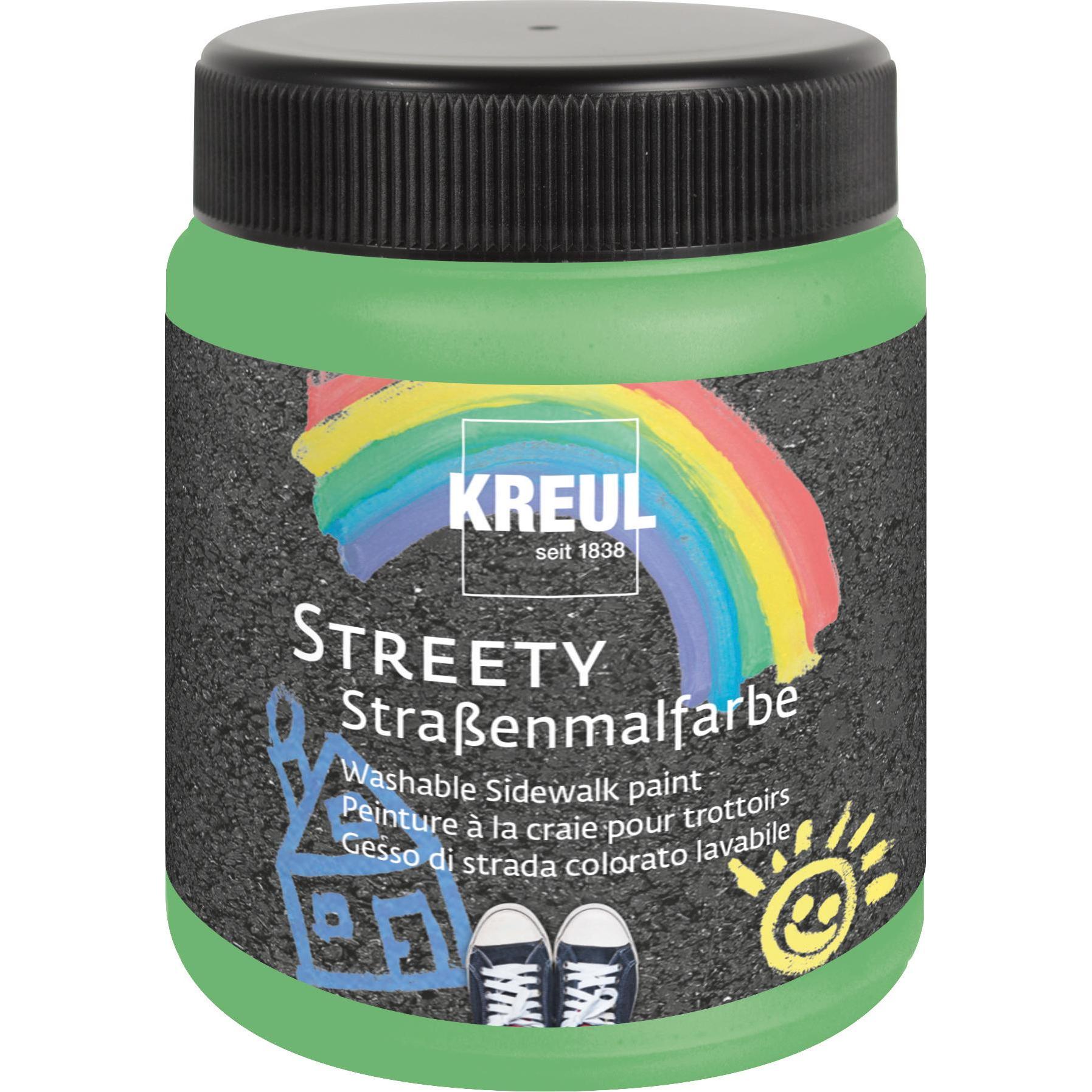 Kreul, Künstlerfarbe + Bastelfarbe, Streety Strassenmalfarbe (Grashalmgrün, 200 ml)