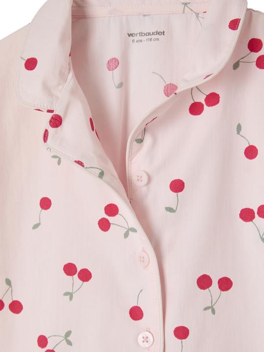Produktbild Vertbaudet Mädchen Schlafanzug aus Popeline CHERRY (140)