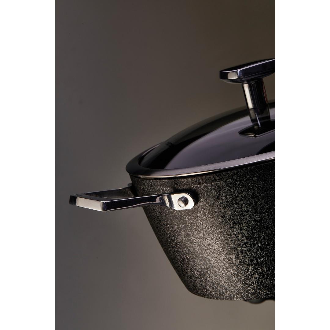 Thumbnail - Moneta Armonia Induction Casserole Pan with Lid Non-Stick and Anti-Scratch Coating, Suitable for All Stovet, Pfanne + Ko...