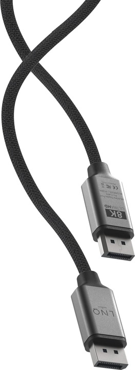 Actual product image LINQ Connects DisplayPort male -> DisplayPort male LQ48025 grey (2 m, DisplayPort)