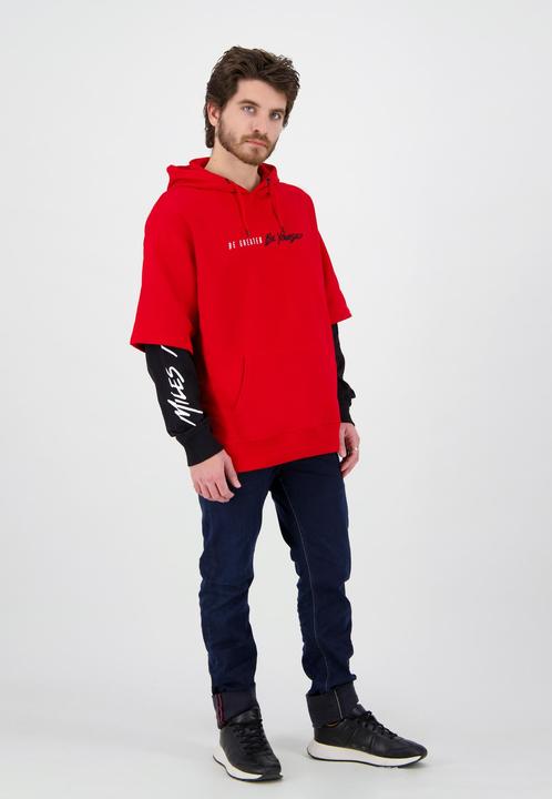 Immagine prodotto Spiderman Miles Morales - Felpa con cappuccio a doppia manica (XXL)