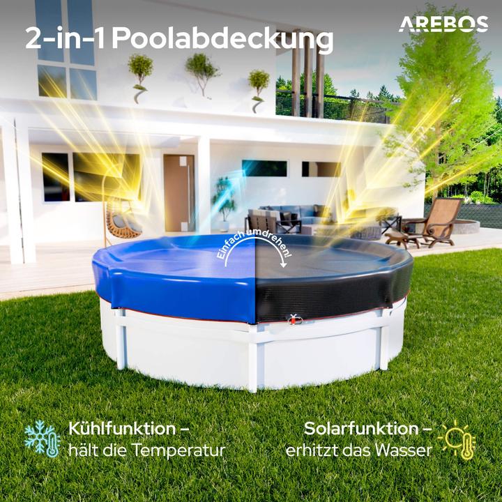 Actual product image Arebos Poolabdeckung