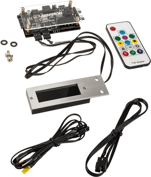 Actual product image Lamptron TC20 PCI RGB fan and LED controller - silver