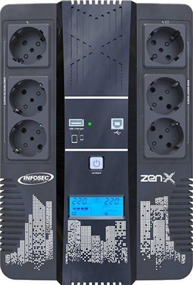 Produktbild Infosec Zen-X 800 (800 VA, 0.48 W, Line-Interaktiv USV)