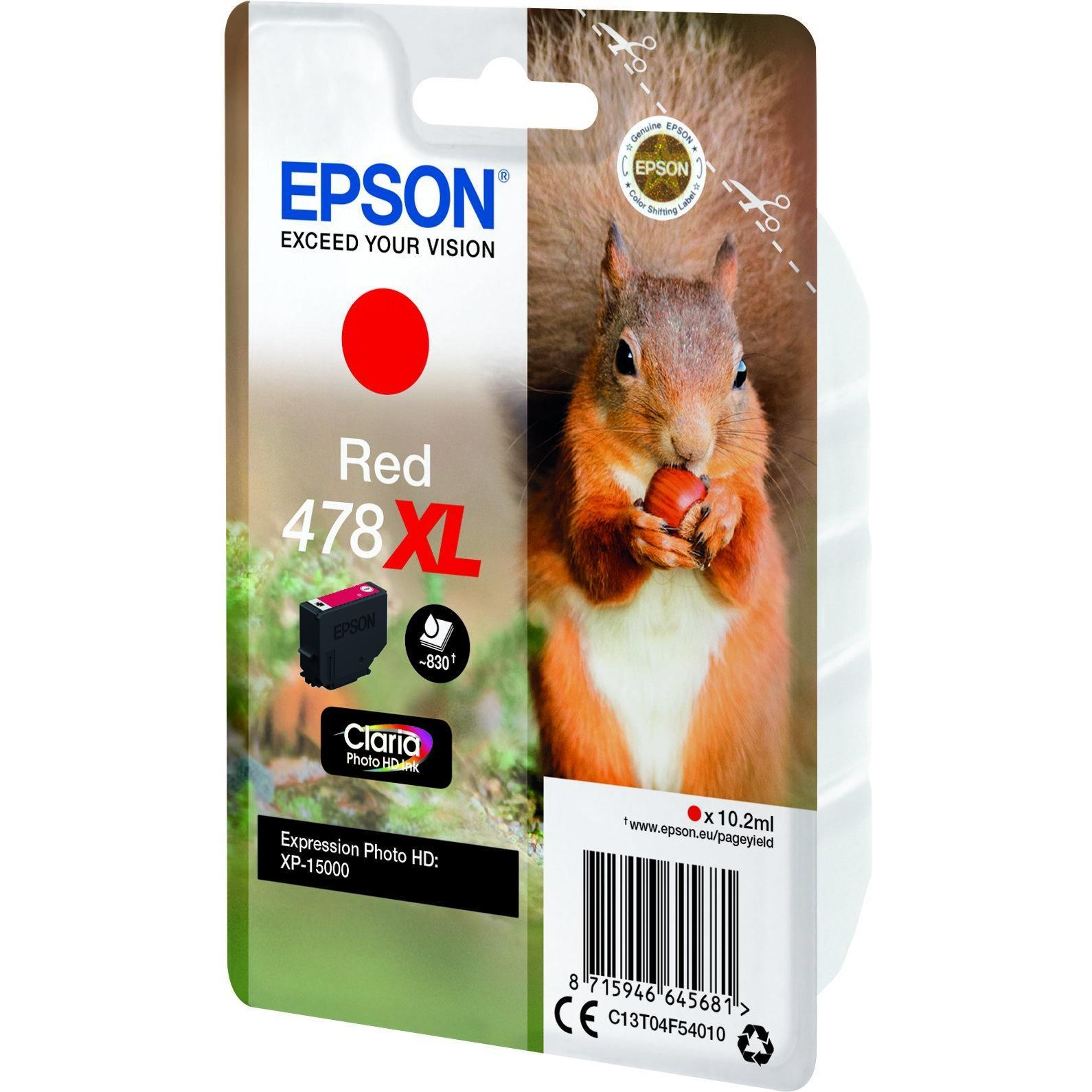 Thumbnail - Epson, Druckerpatrone, 478XL - 10.2 ml - mit hoher Kapazität - Rot (R)