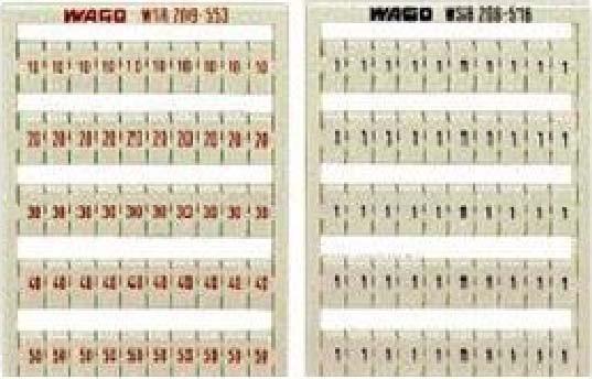 Actual product image Wago WSB designation system