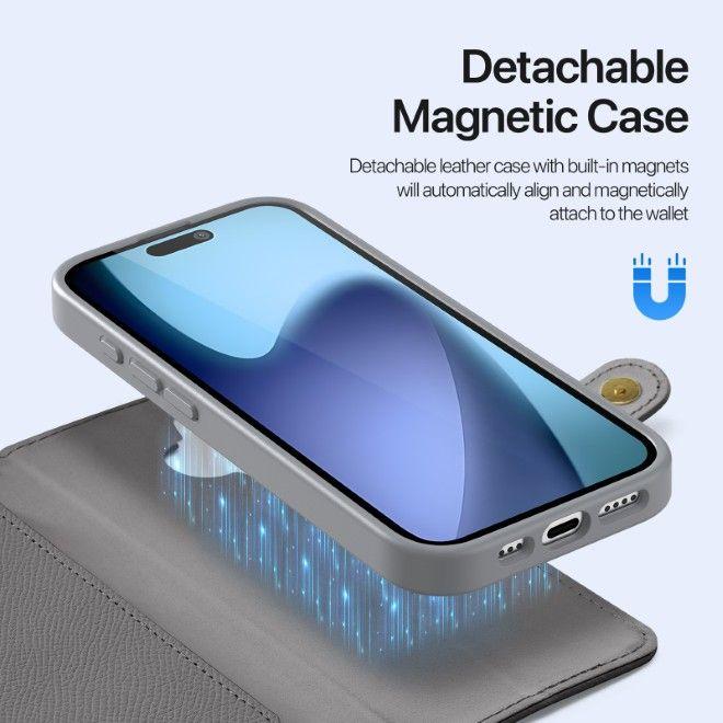 Immagine prodotto Dux Ducis Lawa Series MagSafe Kunstleder Bookcover Hülle (Apple iPhone 17)