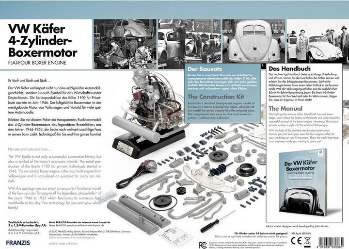 Immagine prodotto Franzis Baubox VW Maggiolino VW 4 cilindri boxer
