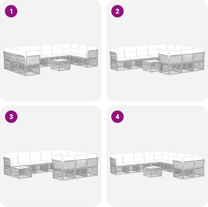 Produktbild vidaXL Garten-Sofa