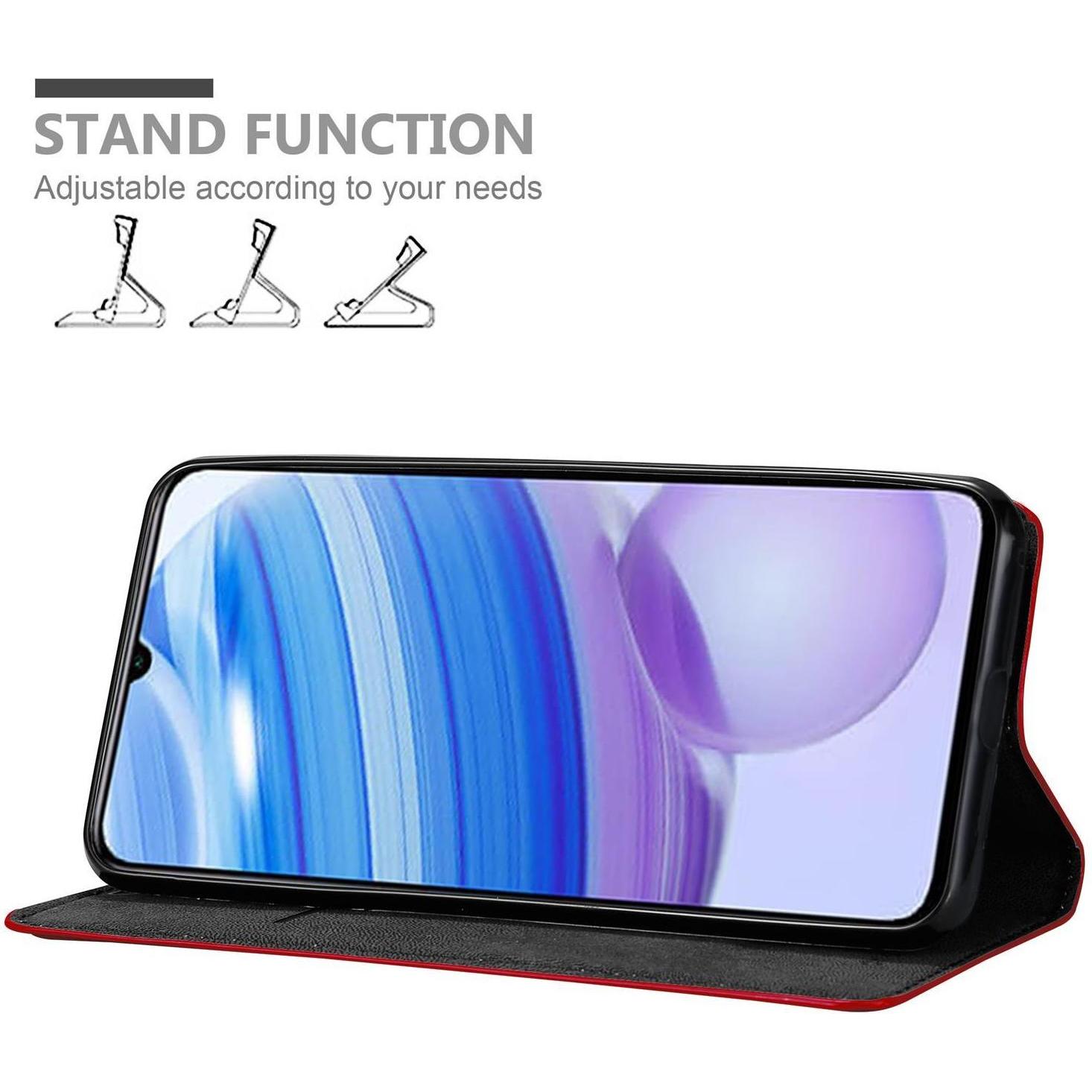 Thumbnail - Cadorabo Book Invisible Magnet Cover (Xiaomi Redmi 10X), Smartphone Hülle, Rot