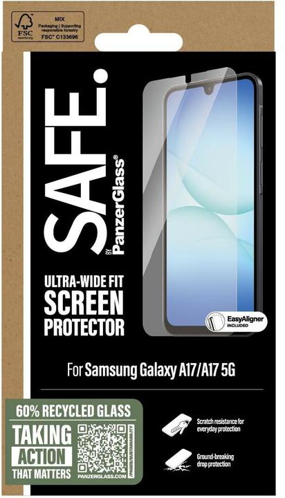 Image du produit PanzerGlass Safe Ultra-Wide-Fit (1 pcs, Samsung Galaxy A17)