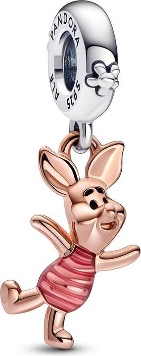Immagine prodotto Pandora Ciondolo Disney Winnie the Pooh Piglet (Argento 925, Smalto, placcato oro rosa, Metallo)