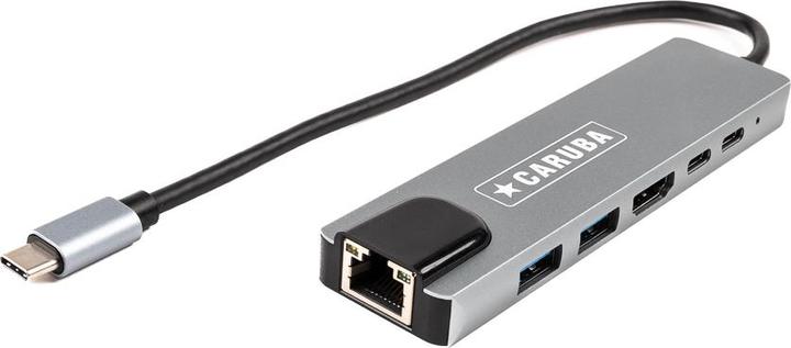Produktbild Caruba 6 in 1 USB C Hub met Ethernet (USB-C)