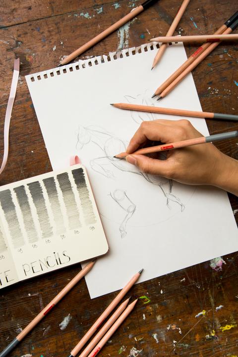 Produktbild Talens Malbuch 13 x 21 cm Pastellrosa (A5)