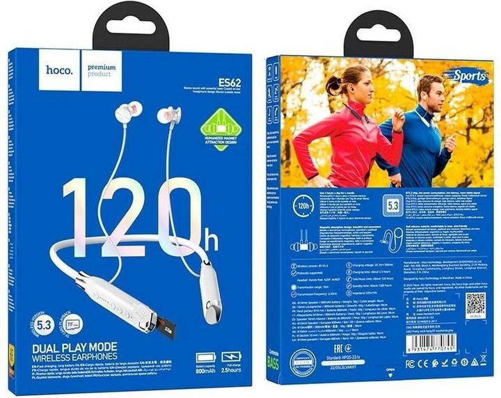 Actual product image Hoco ES62 Pretty Headset Wireless In-Ear Anrufe/Musik Bluetooth Grau (Wireless)