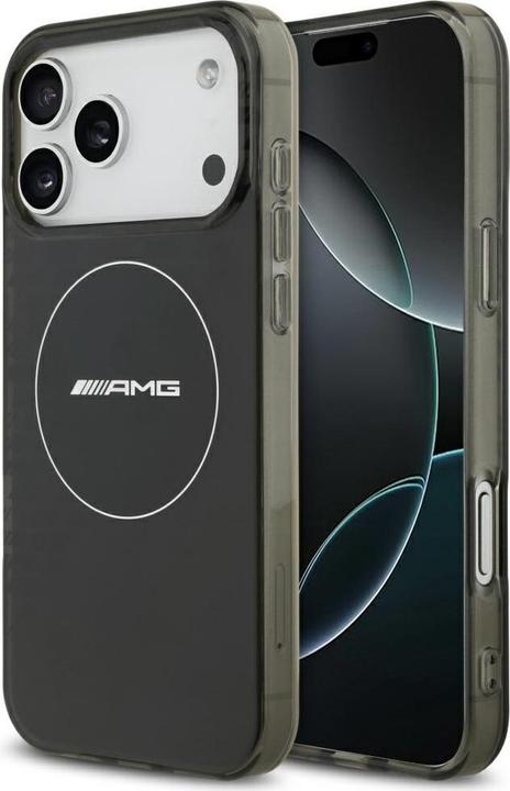 Actual product image Mercedes Case AMG Double Layer Transparent Smocked MagSafe for iPhone 17 Pro Max black (Apple iPhone 17 Pro Max)