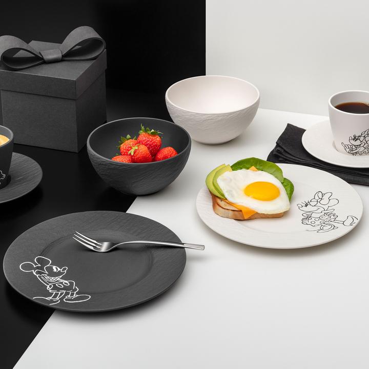Produktbild Villeroy & Boch Frühstücks-/Dessertteller, 2-teilig Manufacture Rock - Mickey Mouse (2x, 21.70 cm)