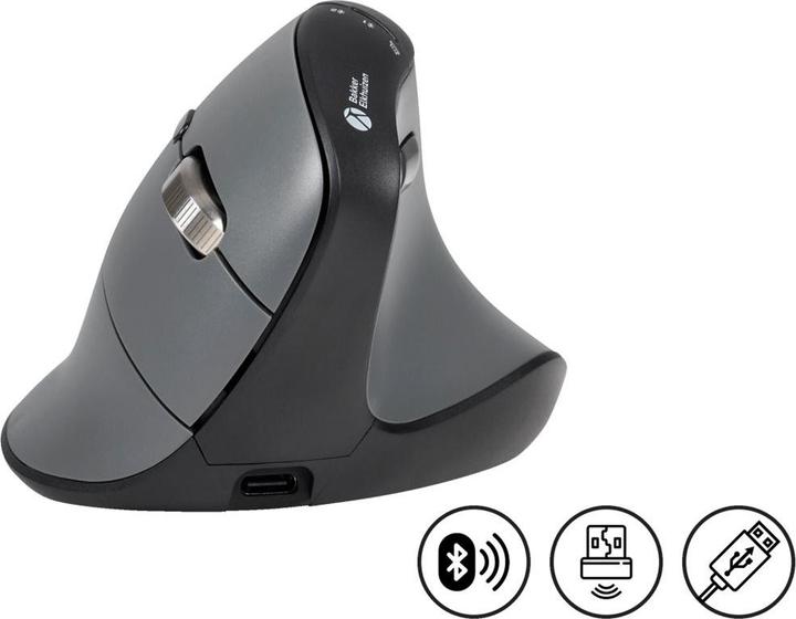 Produktbild Bakker Elkhuizen BakkerElkhuizen FastForward Pro 3-Mode Vertical Mouse (Kabelgebunden, Kabellos)