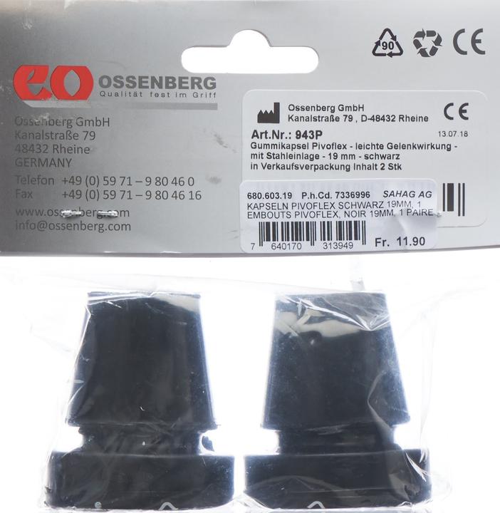 Immagine prodotto Sahag Capsule Pivoflex 19mm nero