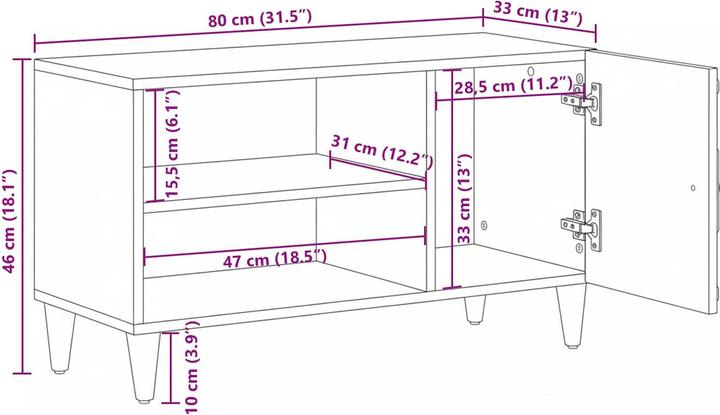 Image du produit vidaXL Moderner TV-Schrank