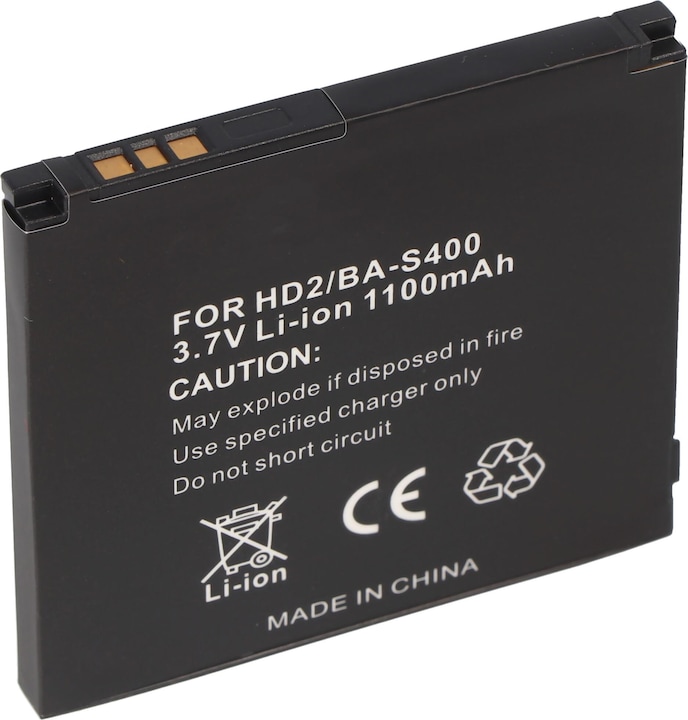 Actual product image HTC Battery HD 2, HD2, BA S400, HD 7 (1 pcs., Device specific, 1000 mAh)