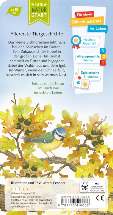 Immagine prodotto Ravensburger Ich bin das kleine Eichhörnchen (Tedesco)