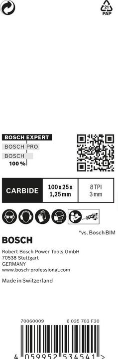 Produktbild Bosch Professional Zubehör EXPERT ‘Thick Tough Metal’ S 555 CHC Säbelsägeblatt, 1 Stück