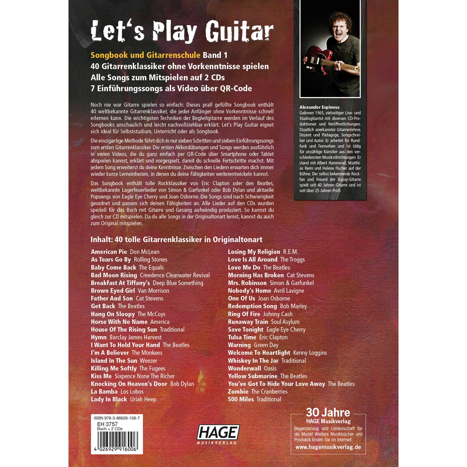 Thumbnail - Let's Play Guitar, Sachbücher von Alexander Espinosa