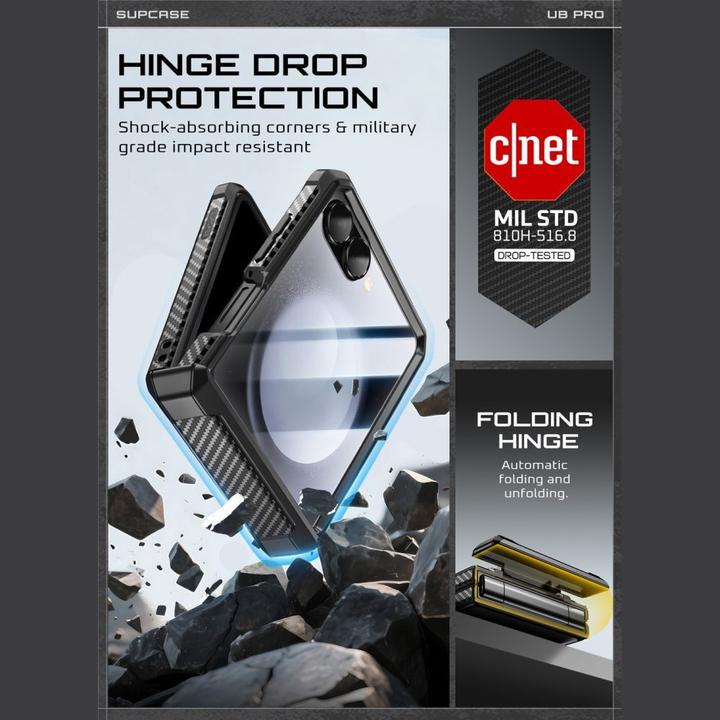 Produktbild Supcase Unicorn Beetle Pro Hülle für Samsung Galaxy Z Flip 7 - Schwarz (Samsung Galaxy Z Flip7)