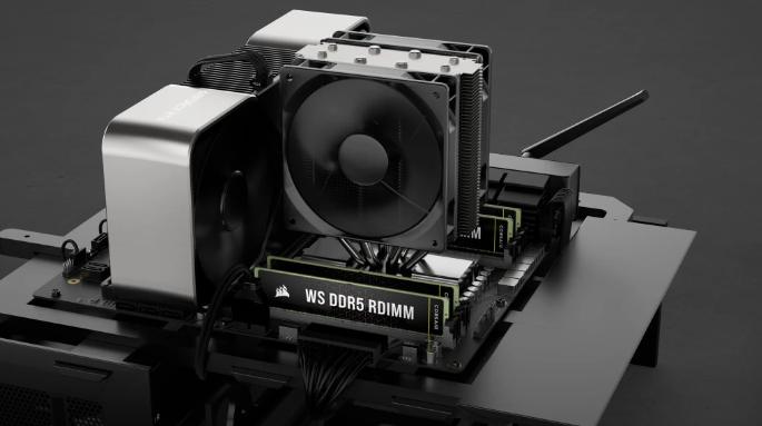 Image du produit Corsair DDR5, 5600MT/s 64GB 4x16GB RDIMM, Hynix Die, Single Rank, 40-40-40-77. Intel XMP 3.0, WS DDR5 RDIMM (4 x 16GB, 4800 MHz, RAM DDR5, DIMM)