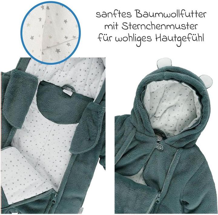 Produktbild Kindsgard Plüsch Overall bomo petrol (56)