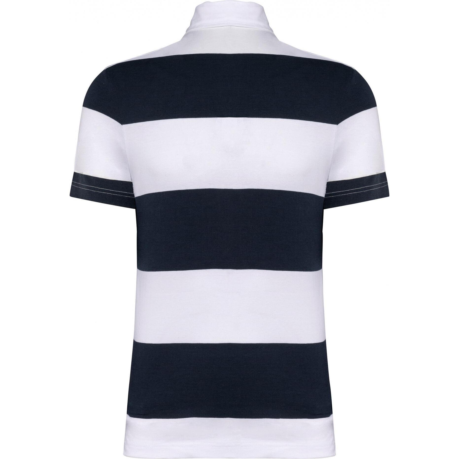 Kariban, Herren, Shirt, Gestreiftes Poloshirt, Blau, (XS)