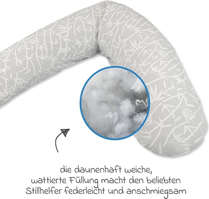 Produktbild Theraline Stillkissen "Das Original" mit Polyester Hohlfaser Füllung inkl. Bezug 190 cm (190 cm)
