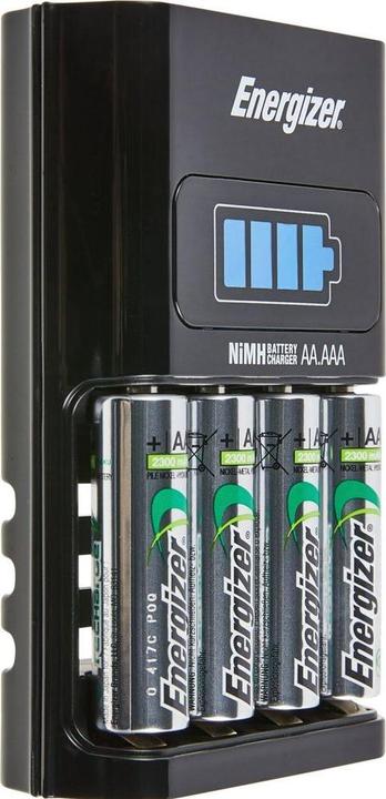 Immagine prodotto Energizer Ricarica 1 ora (4 pz., AA, AAA, 2300 mAh, Batteria + Caricabatterie)