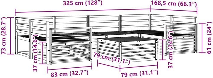 Produktbild vidaXL Outdoor-Sofa