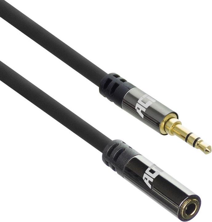ACT 2 meters High Quality audio extension cable 3.5 mm stereo jack male - female (2 m, 3.5mm Klinke (AUX))