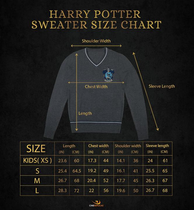 Produktbild Cinereplicas Harry Potter - ​Ravenclaw - Grey Knitted Sweater - Medium (M)