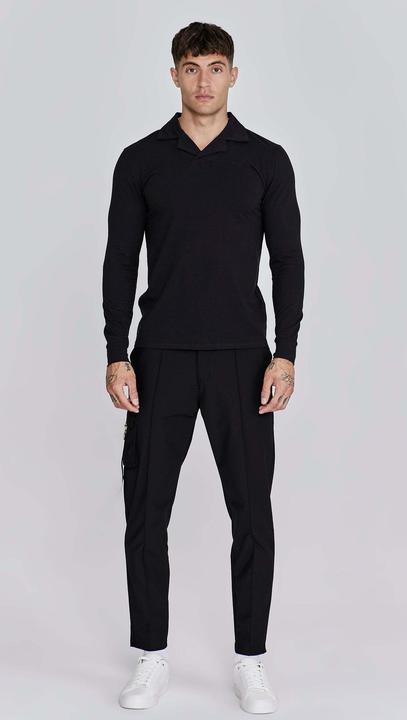 Image du produit Siksilk Langarmpolo T-Shirt and Shorts Set (L)