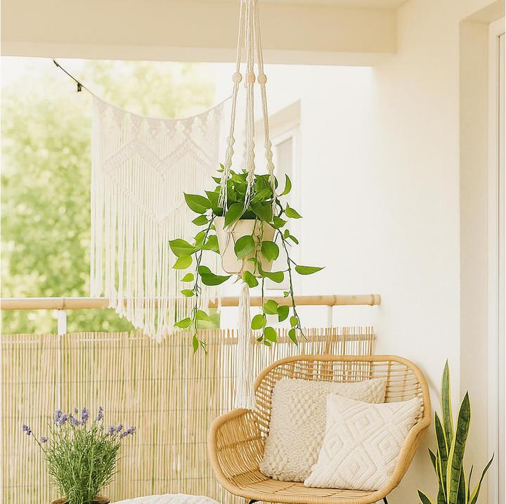 Actual product image Relaxdays Makramee Blumenampel 7er Set (5 cm)