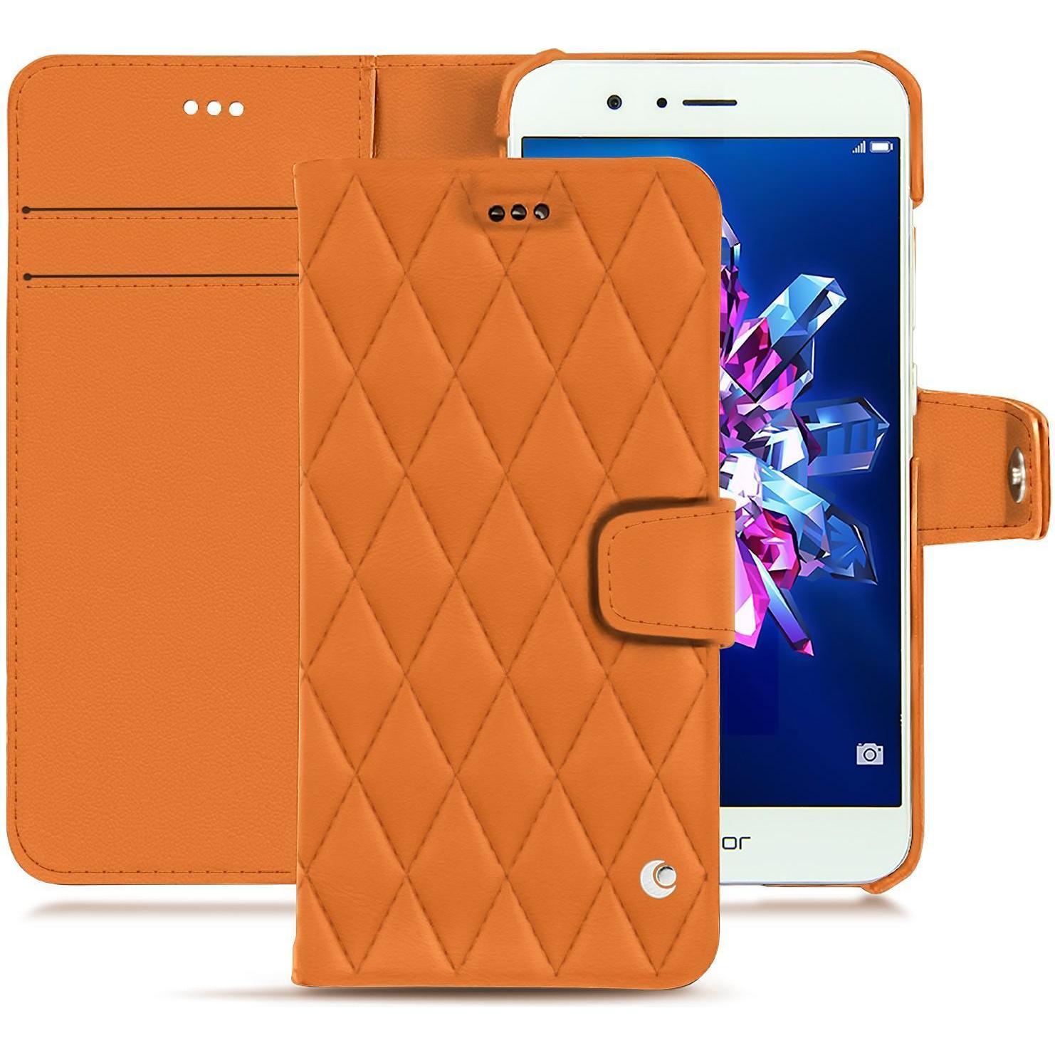 Noreve Lederschutzhülle Wallet (Honor 8 Pro), Smartphone Hülle, Orange