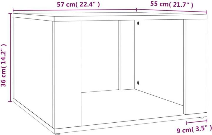 Immagine prodotto vidaXL Nachttisch (57 x 55 x 36 cm)