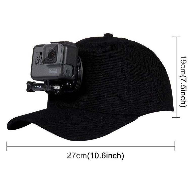 Puluz Hat With Mount For Sport Camera PU195, Actioncam-accessoires, Zwart