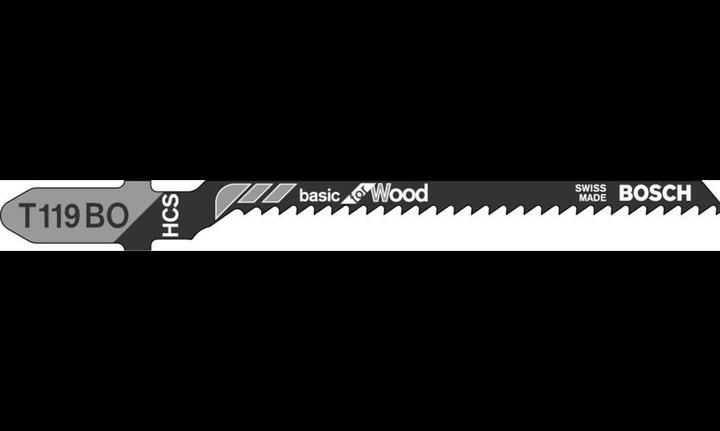 Produktbild Bosch Zubehör Stichsägeblatt HCS, T 119 BO Basic for Wood