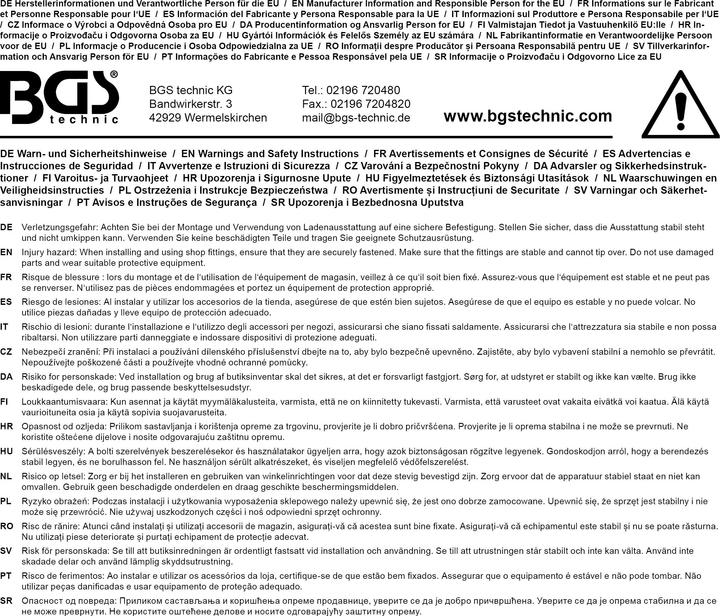 Produktbild BGS Scanner- und Preisschiene für Tego-Böden