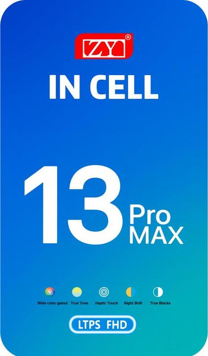 Image du produit Zy Display Unit für iPhone 13 Pro Max, In-Cell IC Version, Schwarz (Apple iPhone 13 Pro Max)